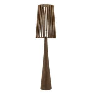 By-Boo Hnědá dřevěná stojací lampa Guard 162 cm